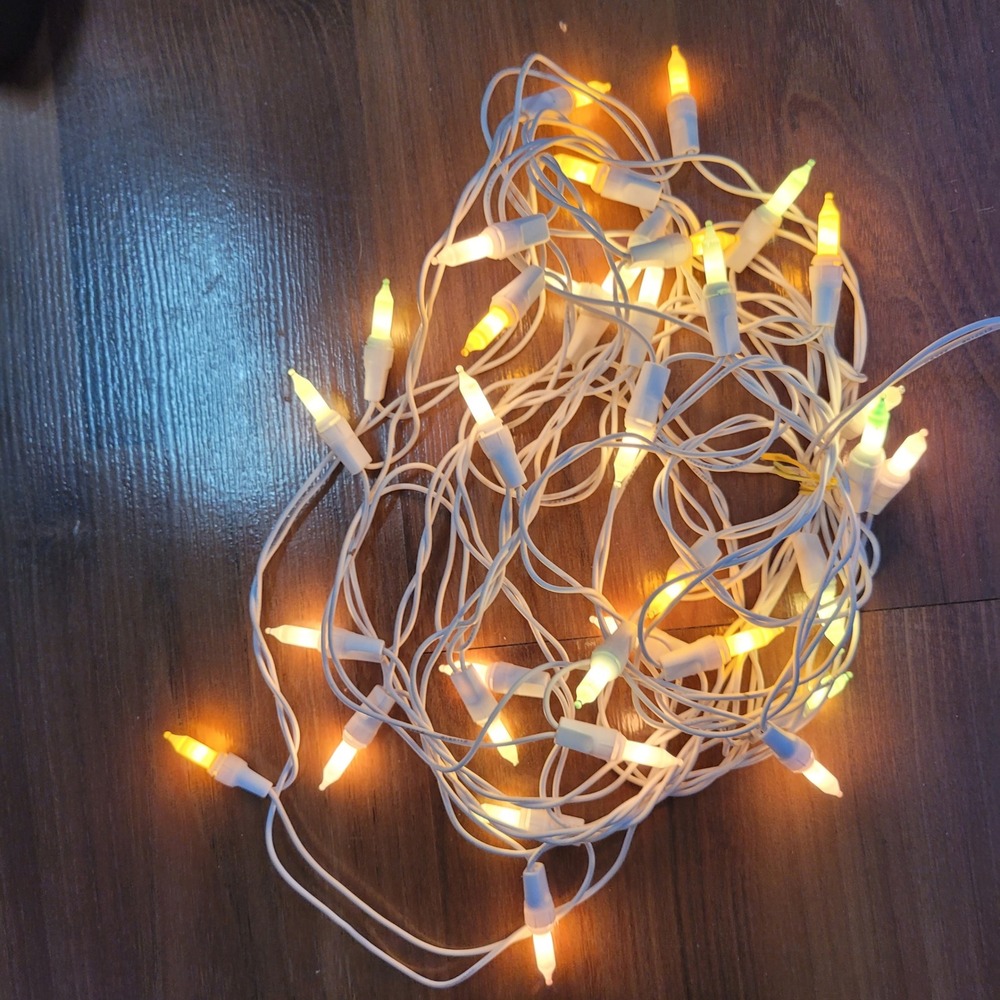 Pastel Easter String Lights White Wire Small Mini Bulbs Spring Decor - Picture 2 of 6